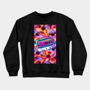 80s nostalgia cassette art Crewneck Sweatshirt